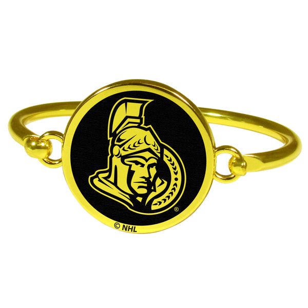 Ottawa Senators® Gold Tone Bangle Bracelet