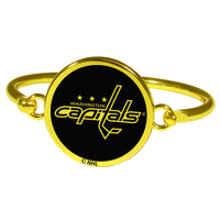 Washington Capitals® Gold Tone Bangle Bracelet