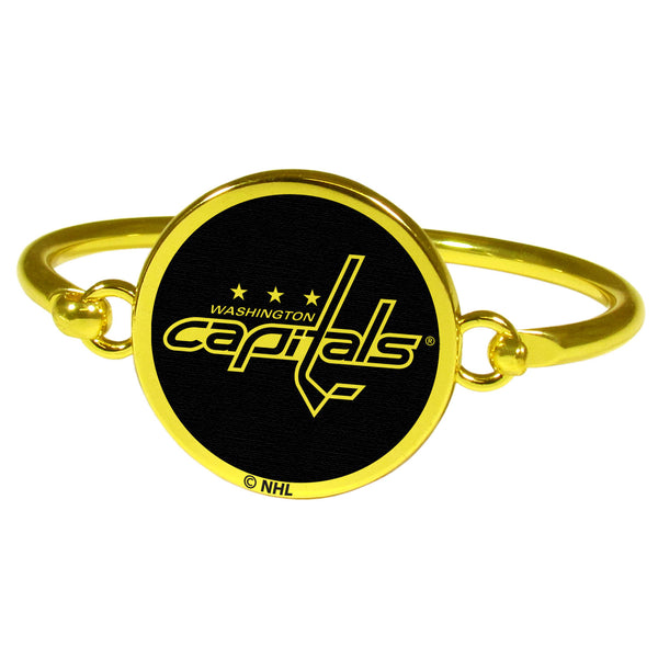 Washington Capitals® Gold Tone Bangle Bracelet