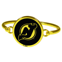 New Jersey Devils® Gold Tone Bangle Bracelet