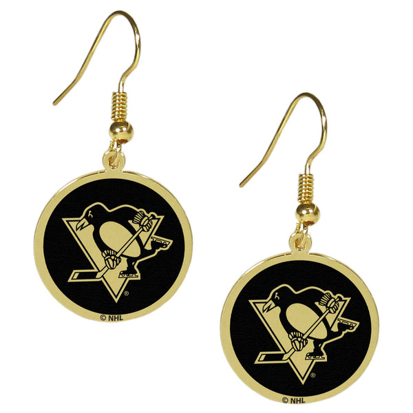 Pittsburgh Penguins® Gold Tone Earrings