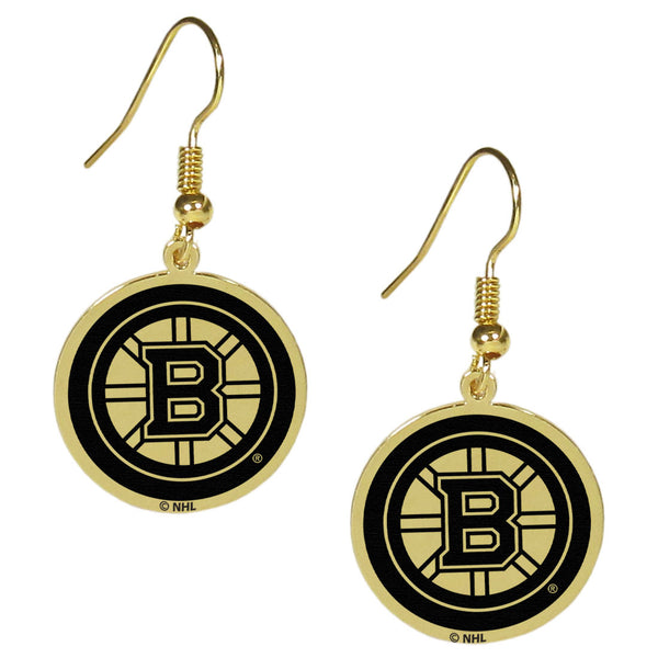 Boston Bruins® Gold Tone Earrings