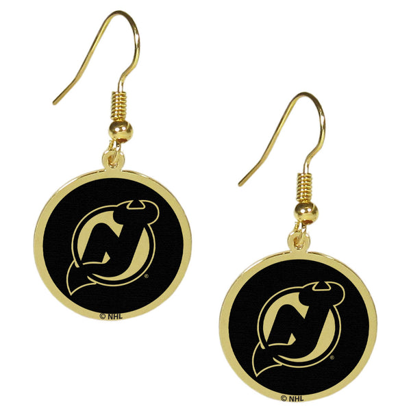 New Jersey Devils® Gold Tone Earrings