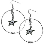 Dallas Stars™ 2 Inch Hoop Earrings