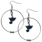 St. Louis Blues® 2 Inch Hoop Earrings