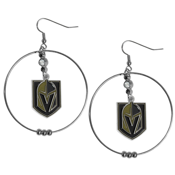 Vegas Golden Knights® 2 Inch Hoop Earrings