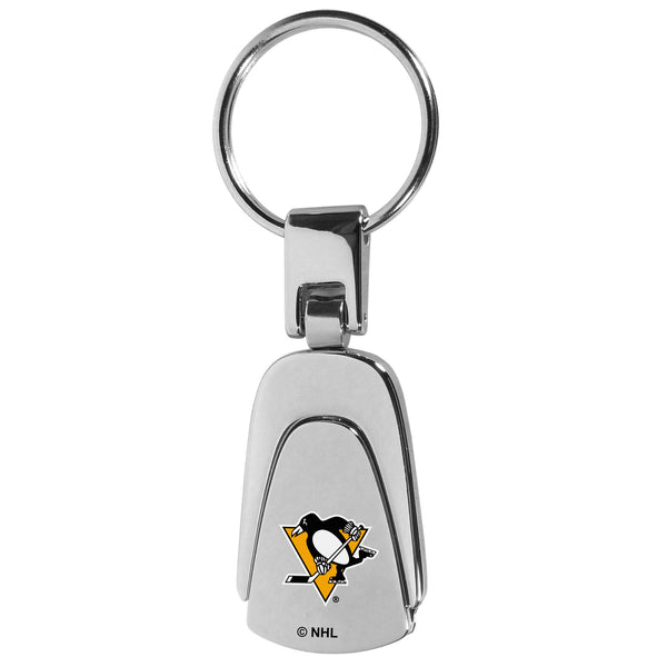 Pittsburgh Penguins® Steel Teardop Key Chain
