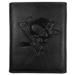 Pittsburgh Penguins® Embossed Leather Tri-fold Wallet