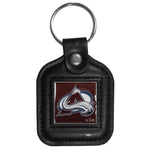 Colorado Avalanche® Square Leatherette Key Chain