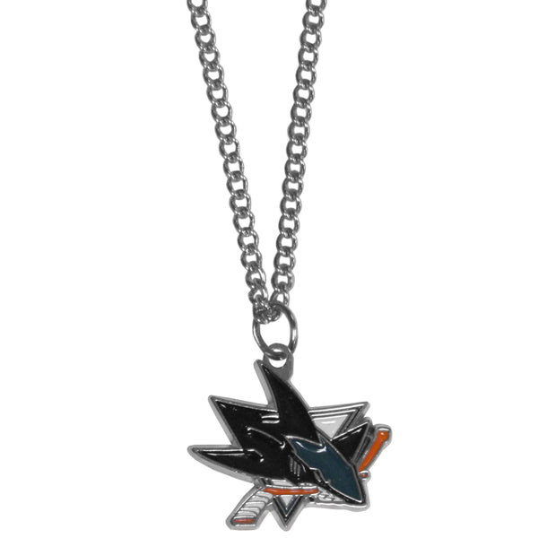 San Jose Sharks® Chain Necklace with Small Charm