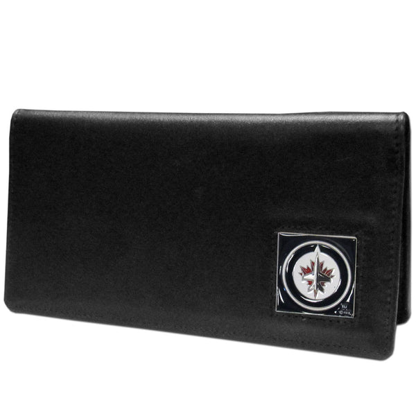 Winnipeg Jets™ Leather Checkbook Cover