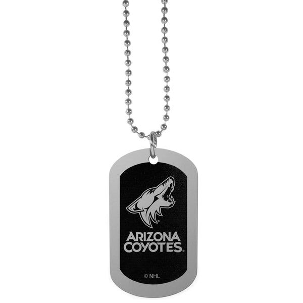Arizona Coyotes® Chrome Tag Necklace