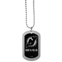 New Jersey Devils® Chrome Tag Necklace