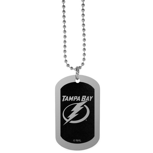 Tampa Bay Lightning® Chrome Tag Necklace
