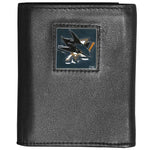 San Jose Sharks® Deluxe Leather Tri-fold Wallet