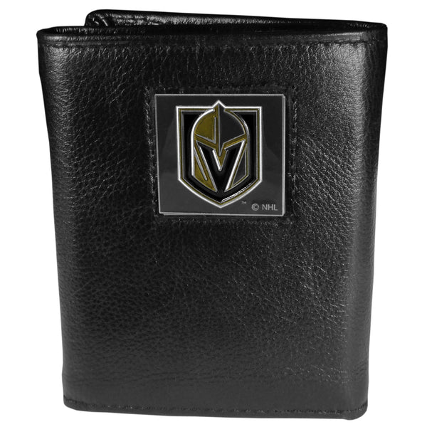 Vegas Golden Knights® Deluxe Leather Tri-fold Wallet