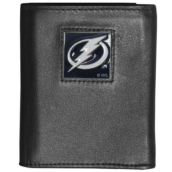 Tampa Bay Lightning® Deluxe Leather Tri-fold Wallet