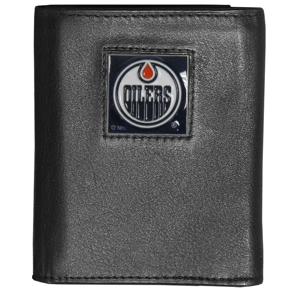 Edmonton Oilers® Deluxe Leather Tri-fold Wallet