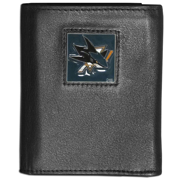 San Jose Sharks® Leather Tri-fold Wallet