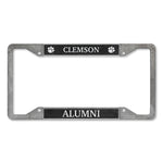 Clemson Tigers Alumni 4-Corner Pewter Style License Plate Frame