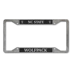 North Carolina State University 4-Corner Pewter Style License Plate Frame