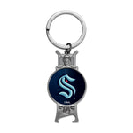 Seattle Kraken Sculpted Bottle Opener Keychain