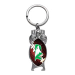North Dakota Fighting Hawks Sculpted Bottle Opener Keychain