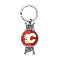 Calgary Flames Sculpted Bottle Opener Keychain