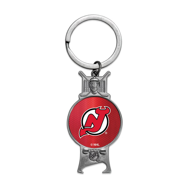 New Jersey Devils Sculpted Bottle Opener Keychain