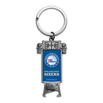 Philadelphia 76ers Sculpted Bottle Opener Keychain