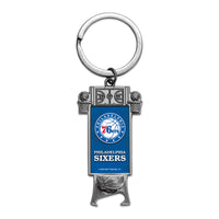 Philadelphia 76ers Sculpted Bottle Opener Keychain