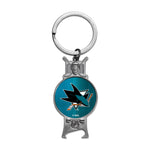 San Jose Sharks Sculpted Bottle Opener Keychain