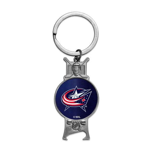 Columbus Blue Jackets Sculpted Bottle Opener Keychain