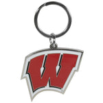 Wisconsin Badgers Enameled Key Chain