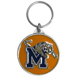 Memphis Tigers Carved Metal Key Chain