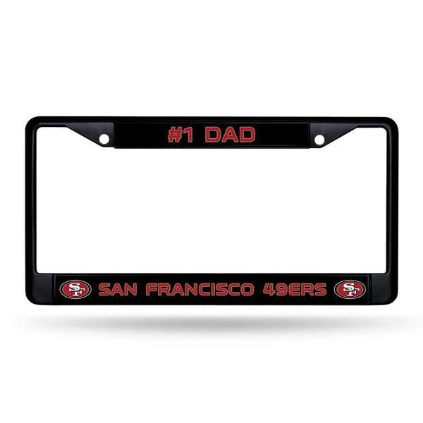Wholesale # 1 Dad 49Ers Black Chrome Frame