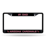 Wholesale # 1 Dad Cardinals - Az Black Chrome Frame