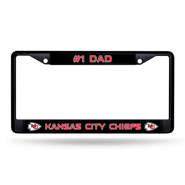 Wholesale # 1 Dad Chiefs Black Chrome Frame