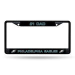Wholesale # 1 Dad Eagles Black Chrome Frame