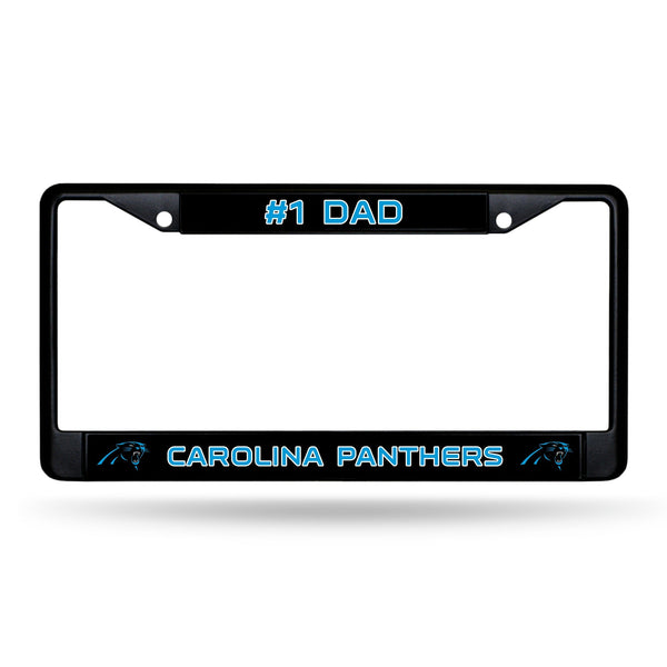 Wholesale # 1 Dad Panthers-Car Black Chrome Frame