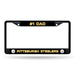 Wholesale # 1 Dad Steelers Black Chrome Frame
