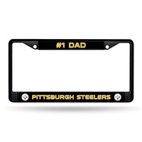 Wholesale # 1 Dad Steelers Black Chrome Frame