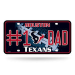 Wholesale # 1 Dad Texans Metal Tag