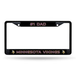 Wholesale # 1 Dad Vikings Black Chrome Frame
