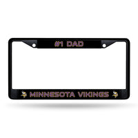 Wholesale # 1 Dad Vikings Black Chrome Frame