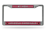 Wholesale # 1 Mom AZ Cardinals Glitter Chrome Frame