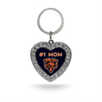 Wholesale # 1 Mom Bears Rhinestone Heart Keychain