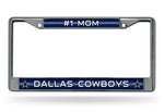 Wholesale # 1 Mom Cowboys Glitter Chrome Frame