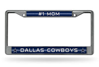 Wholesale # 1 Mom Cowboys Glitter Chrome Frame