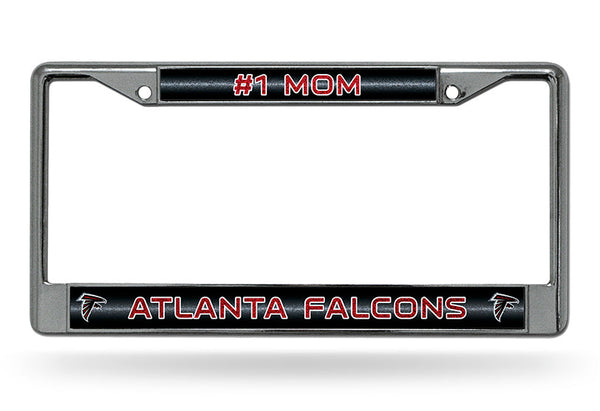 Wholesale # 1 Mom Falcons Glitter Chrome Frame